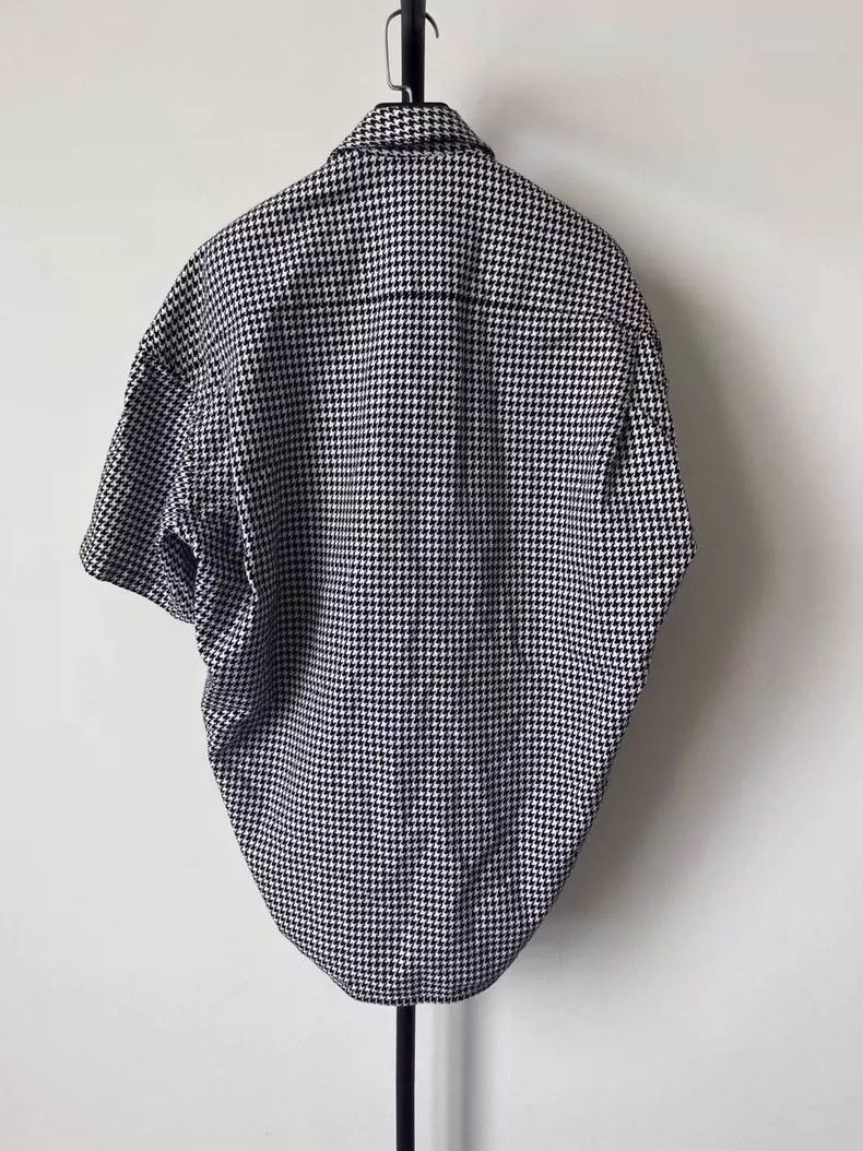 Balenciaga Balenciaga size 34 Lock embroidered houndstooth shirt with Size US S / EU 44-46 / 1 - 2 Thumbnail
