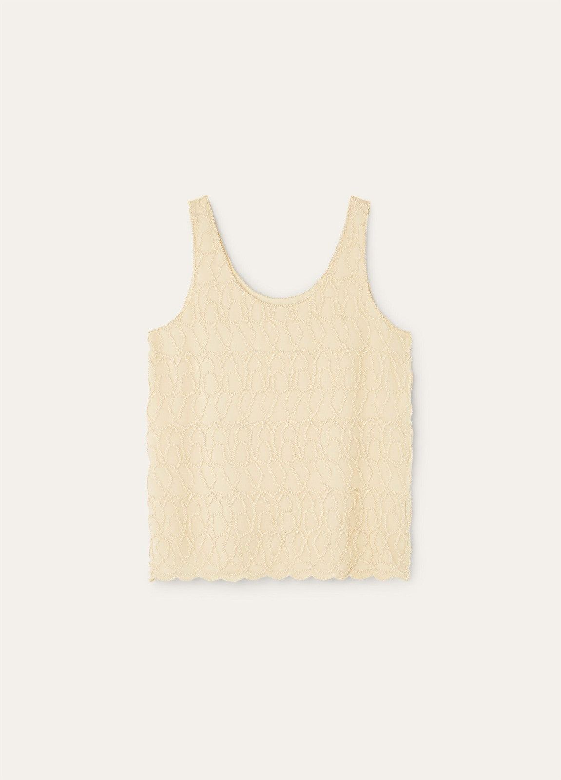 Loro Piana o1srvl11e0526 FAP3098 Paola Tank Top in Beige Size S / US 4 / IT 40 - 1 Thumbnail