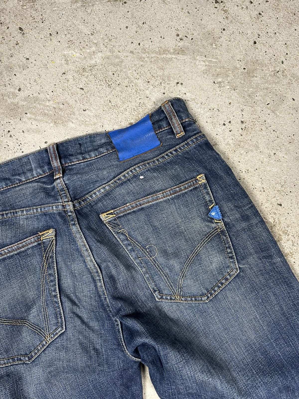 Adidas RARE Adidas Conductor Washed Navy Denim Pants Jeans y2k Size US 29 - 18 Thumbnail