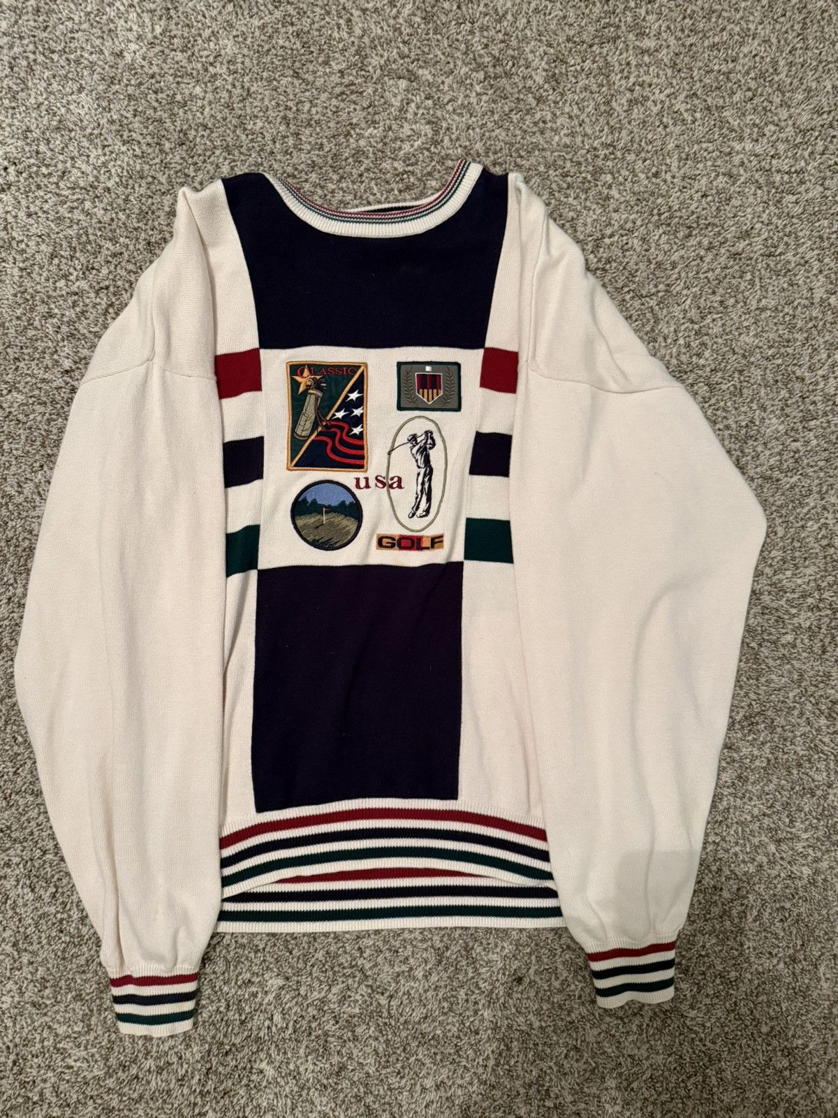 Vintage Vintage USA Golf Sweater Size US L / EU 52-54 / 3 - 1 Preview