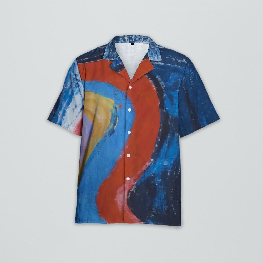 Designer Painterly-Print Short-Sleeve Shirt Size US XL / EU 56 / 4 - 1 Thumbnail