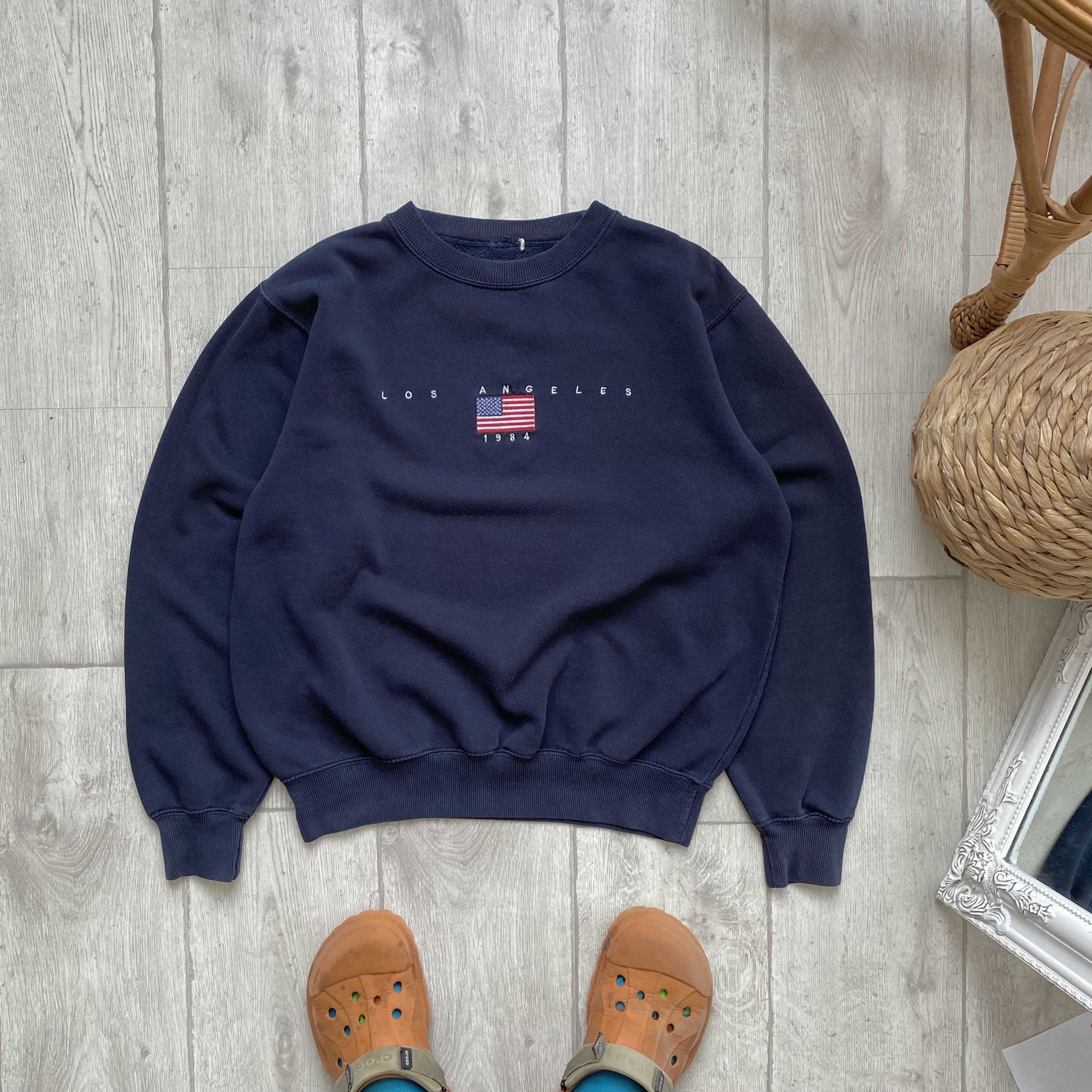 Los Angeles Apparel 🇺🇸 Vintage Los Angeles Embroidered USA Flag Sweatshirt Size US S / EU 44-46 / 1 - 1 Thumbnail