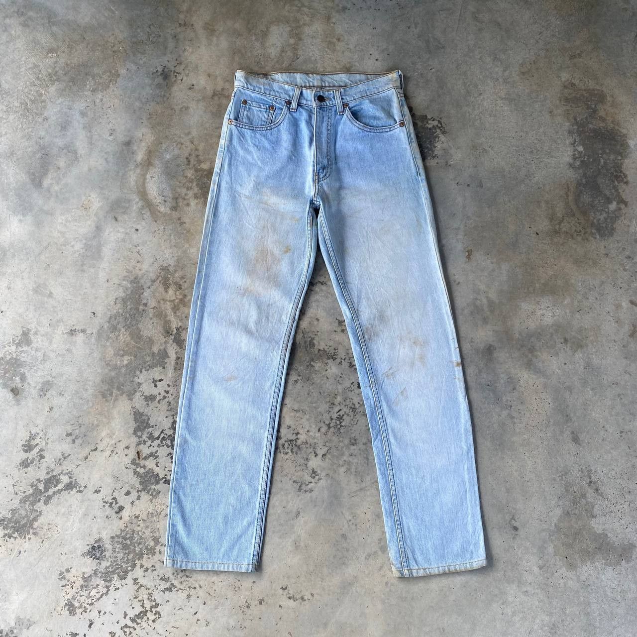 Levi's Vintage Clothing W28" VINTAGE LEVIS 503 YEAR 1989 LIGHTWASH DIRTY GRUNGE JEAN Size US 28 / EU 44 - 1 Thumbnail