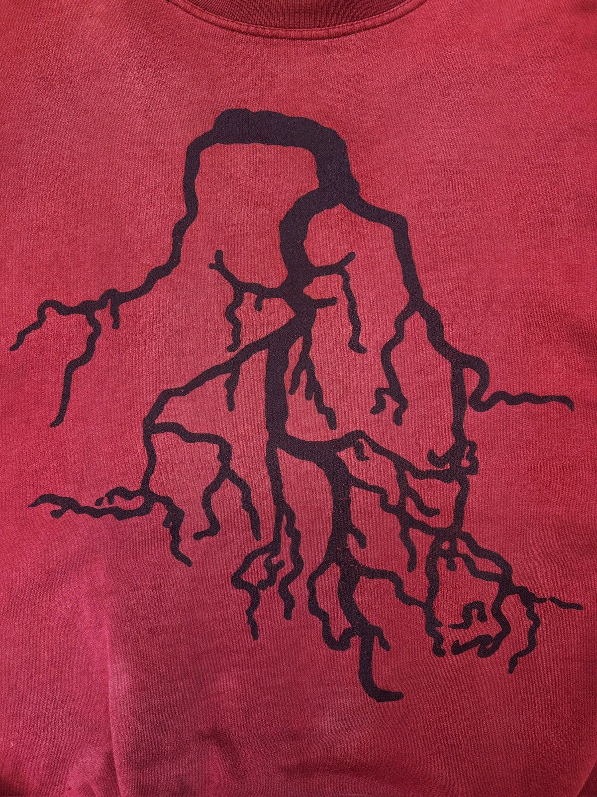 Raf Simons AW02 Raf Simons ‘Virginia Creeper’ Roots Front Graphic Red Crewneck Size US M / EU 48-50 / 2 - 2 Thumbnail