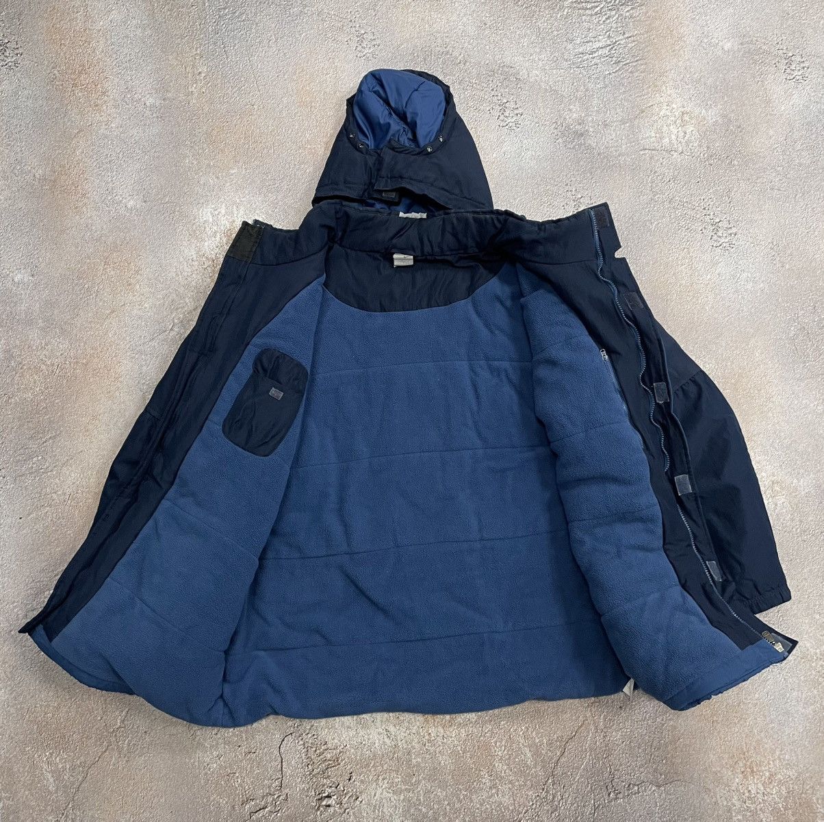 Nike Vintage Nike Small Swoosh Fleece Insulated Heavy Jacket Size US XXL / EU 58 / 5 - 7 Thumbnail