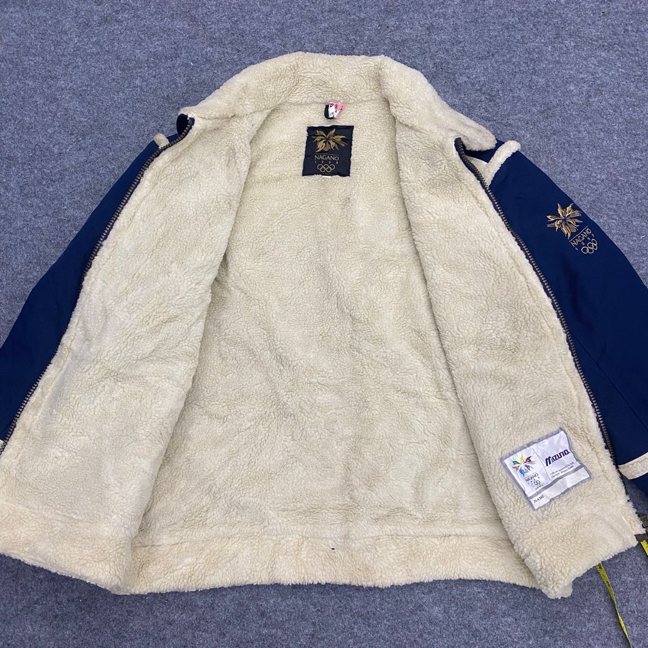 Mizuno Vintage 1998 Mizuno Nagano Japan Olimpic Sherpa Japan Jacket Size US L / EU 52-54 / 3 - 3 Thumbnail