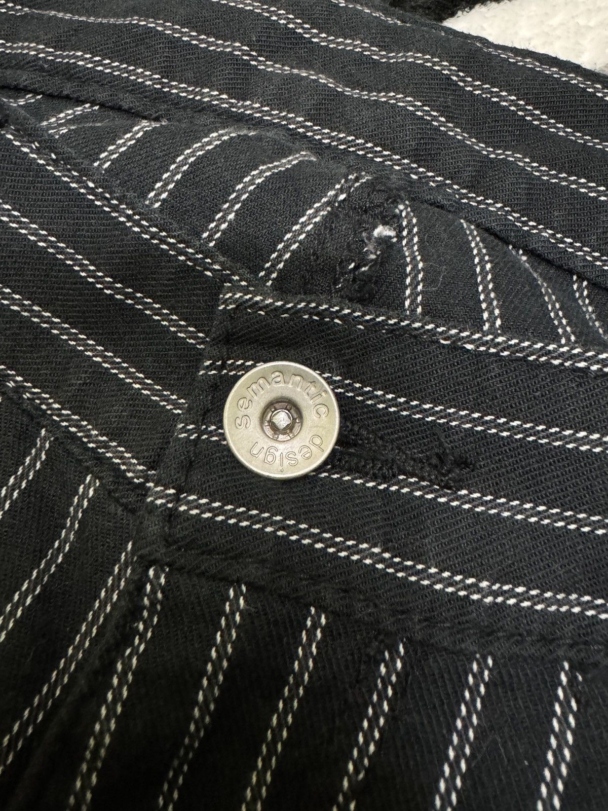 Tornado Mart Vintage Semantic Design Pinstripe Retro Pant Size US 32 / EU 48 - 7 Thumbnail