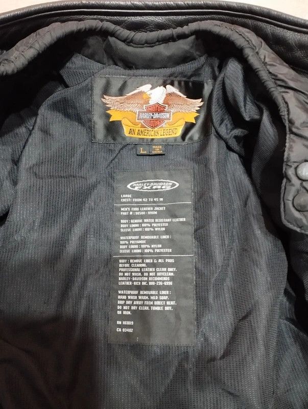 Harley Davidson Harley Davidson FXRG mens leather jacket size L Size US L / EU 52-54 / 3 - 6 Thumbnail
