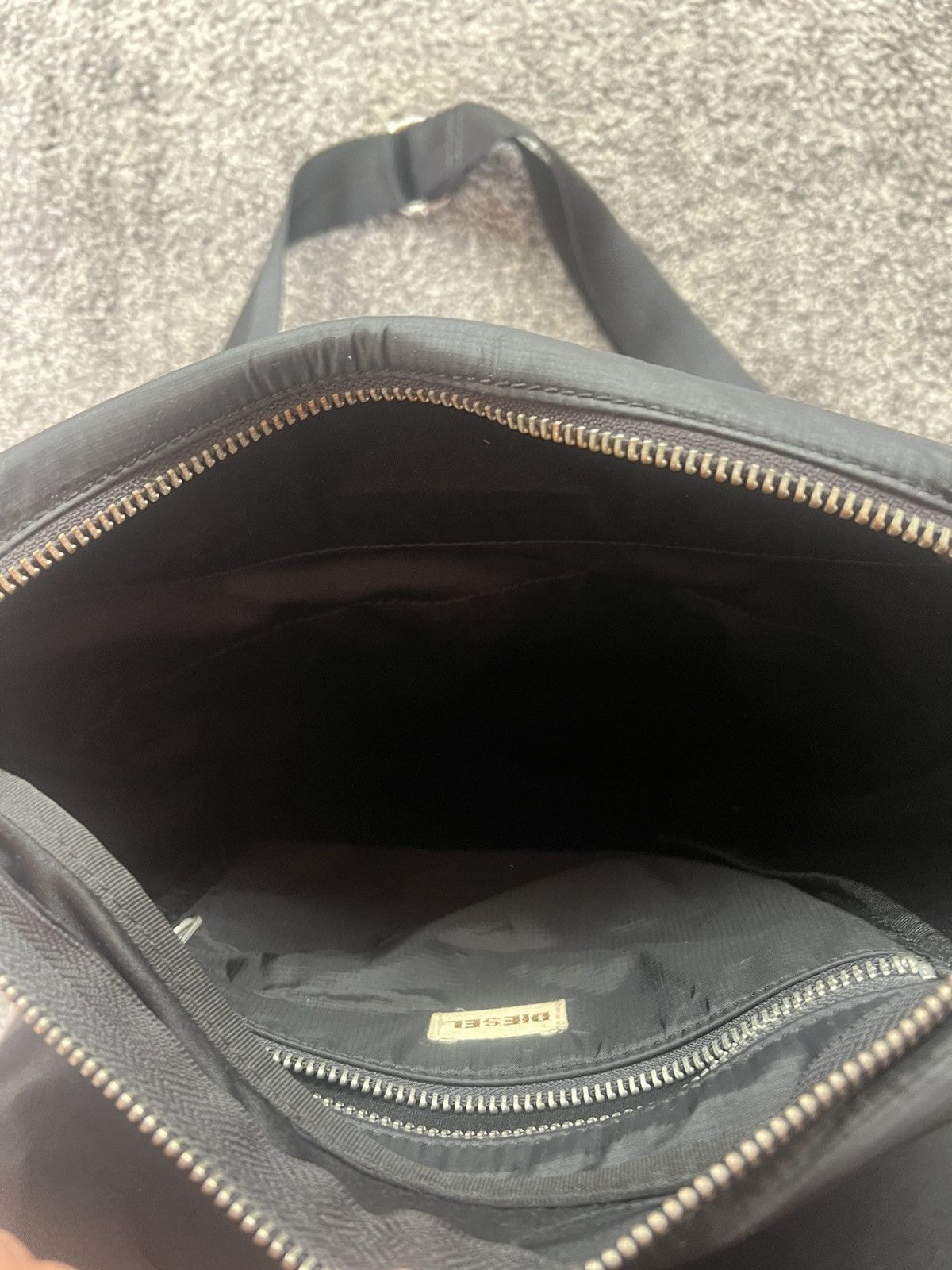 Diesel DIESEL Vintage Black Nylon Crossbody Bag / Shoulder Bag Size ONE SIZE - 7 Thumbnail