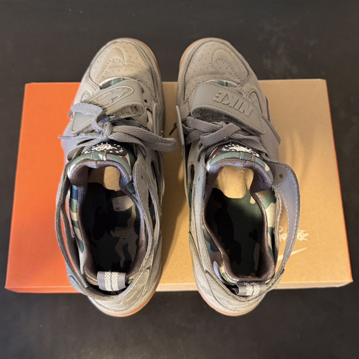 Corteiz × Nike Nike x Corteiz Air Trainer Huarache “Gully Grey” Sz 9.5 Size US 9.5 / EU 42-43 - 5 Thumbnail