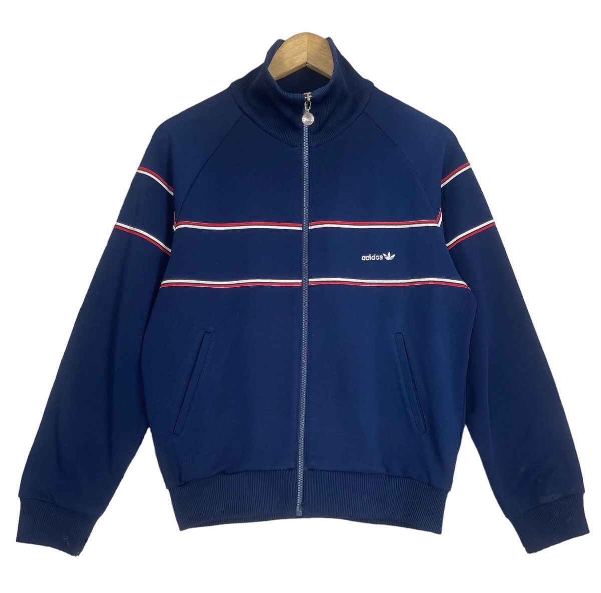 Adidas VINTAGE 70s ADIDAS BY DESCENTE TECHNO ZIPPER JACKET