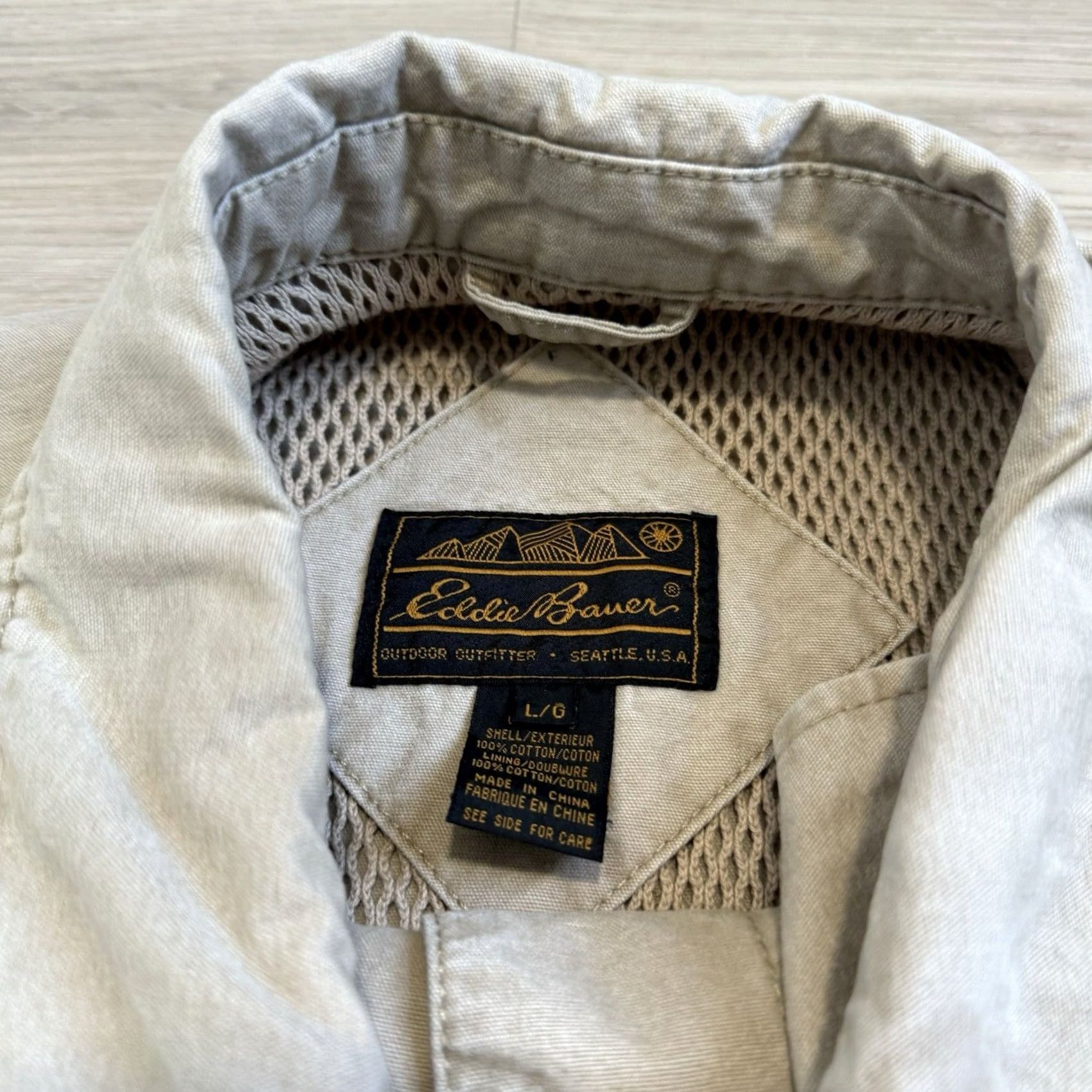 Eddie Bauer Vintage Eddie Bauer Jacket L Khaki Utility Hunting Safari With Multiple Pockets Size US L / EU 52-54 / 3 - 5 Thumbnail