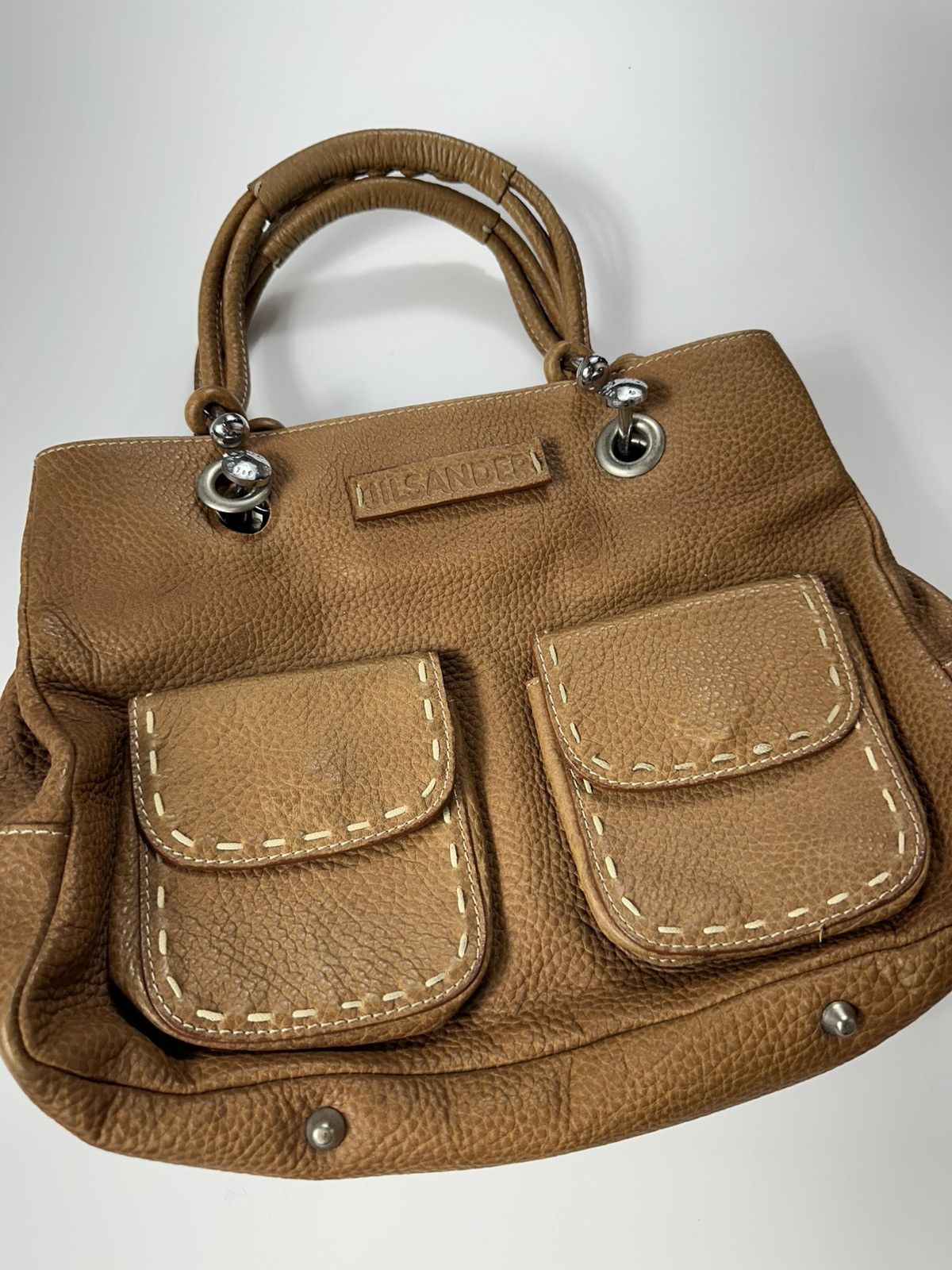 Jil Sander Jil Sander Leather Handbag Brown Vintage Size ONE SIZE - 5 Thumbnail