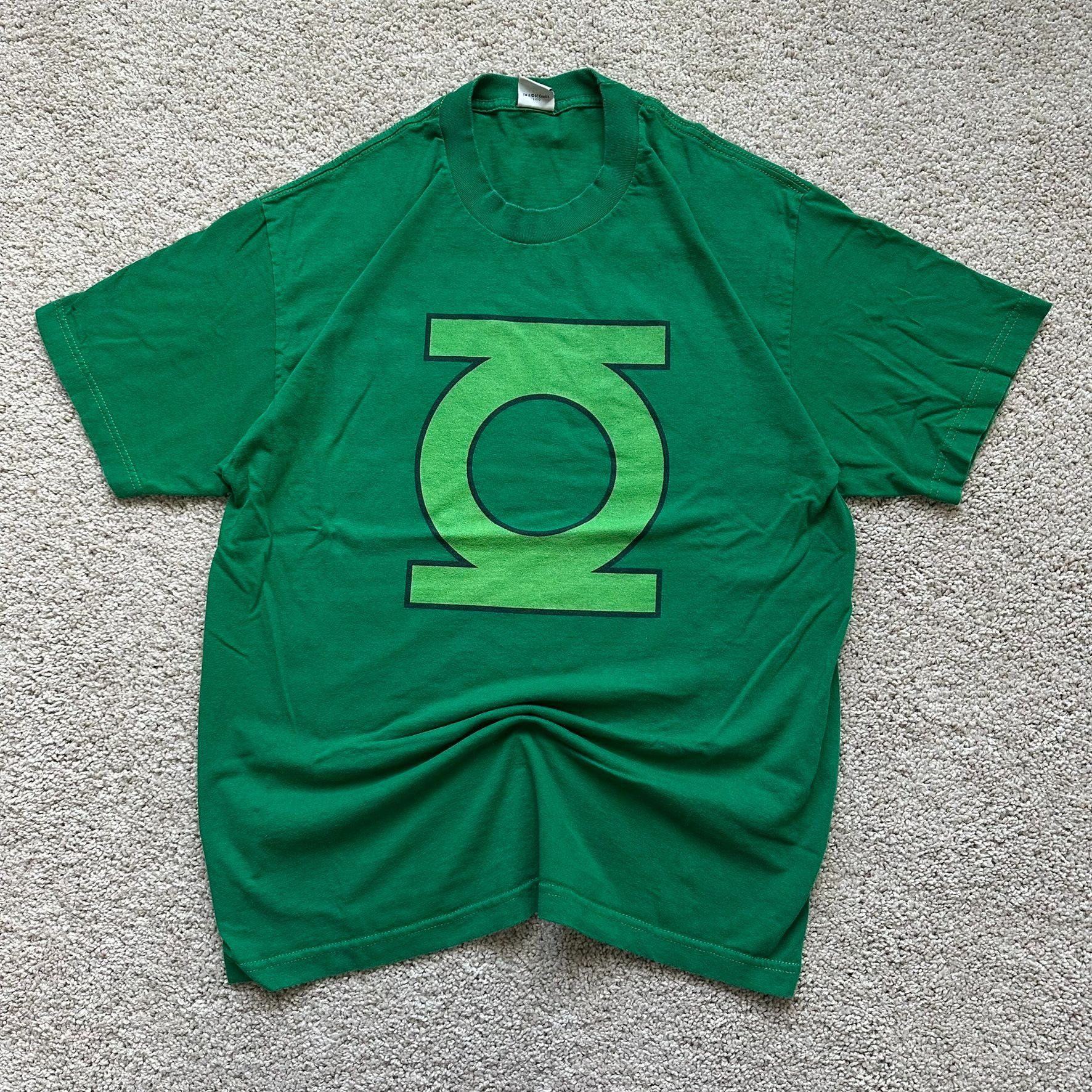 DC Comics Vintage Y2K DC Comics Green Lantern Emblem T-Shirt Size US L / EU 52-54 / 3 - 1 Thumbnail