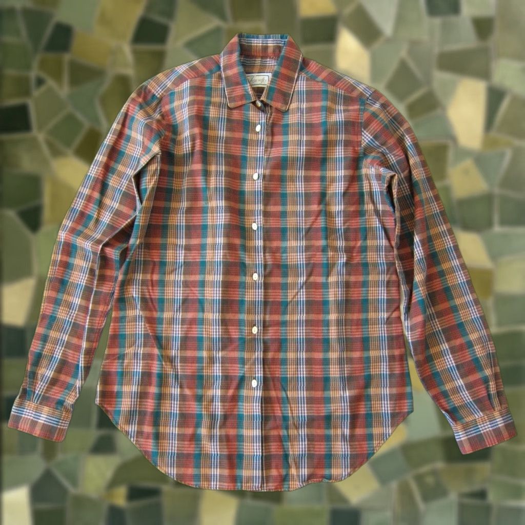 Vintage VINTAGE Foxcroft Blouse Shirt Women M Plaid Green Blue Cotton Long Sleeve Button Down Size M / US 6-8 / IT 42-44 - 1 Thumbnail