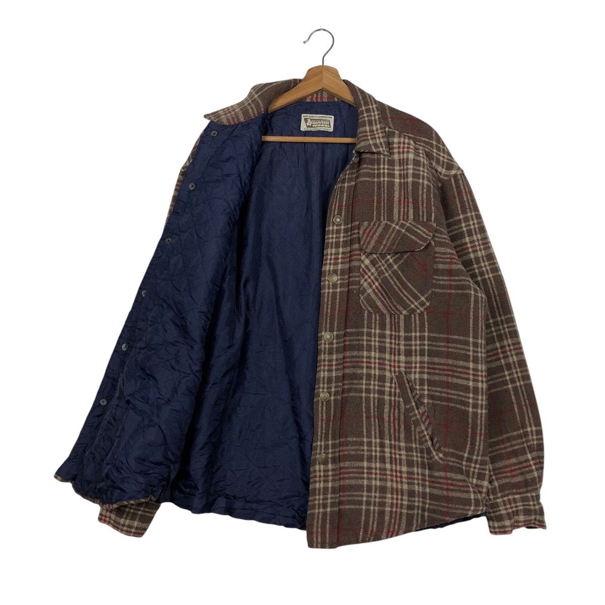 Japanese Brand × Vintage 📌Vintage Chore Worker Jacket Acquaverde Flannel Tartan Size US L / EU 52-54 / 3 - 12 Thumbnail