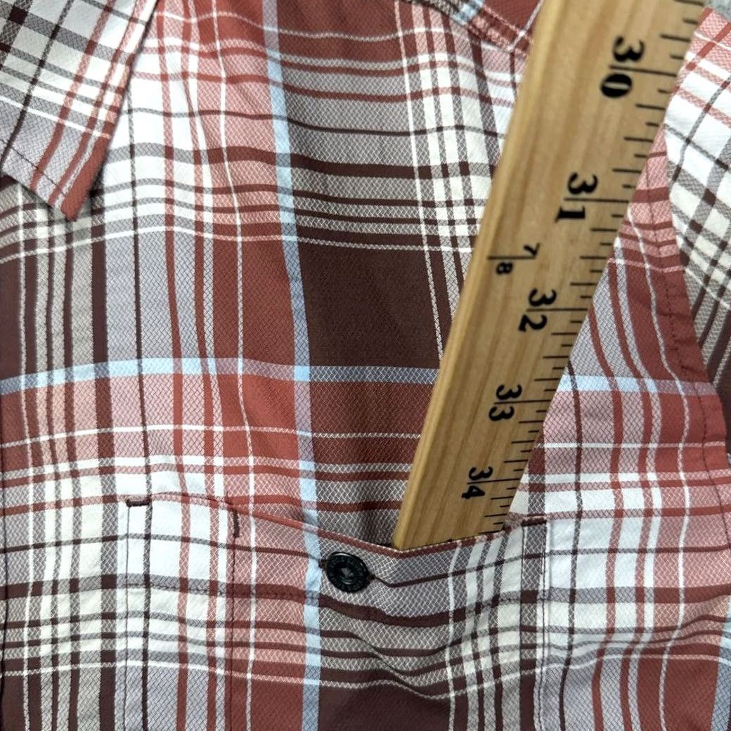Eddie Bauer VINTAGE Eddie Bauer Button Up Shirt Mens Large Tall Brown Plaid Convertible Lightweight Size US L / EU 52-54 / 3 - 7 Thumbnail