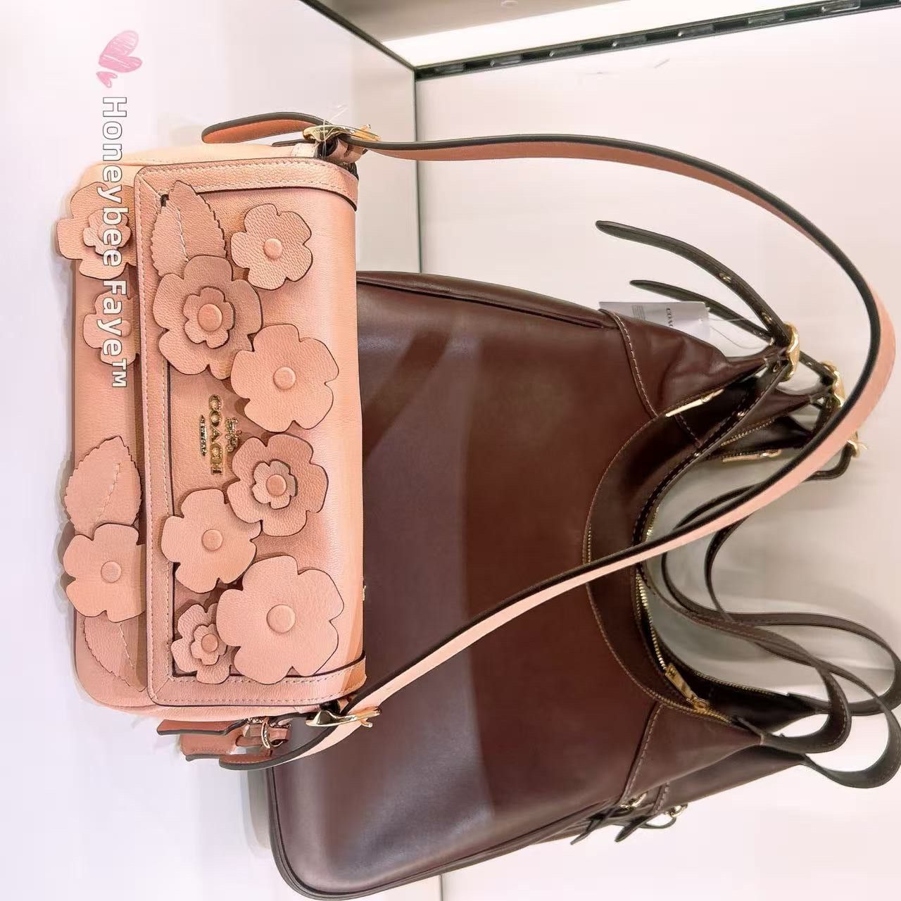 Coach Etta Small Flap Shoulder Bag With Floral Applique CDY43 Size ONE SIZE - 4 Thumbnail
