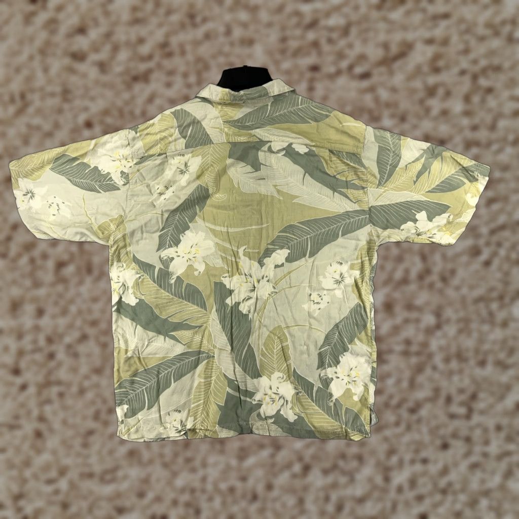 Vintage Daniel David Shirt Men XL Green Hawaiian Luau Aloha Beach Floral Palm Tree Button-Up Size US XL / EU 56 / 4 - 1 Thumbnail