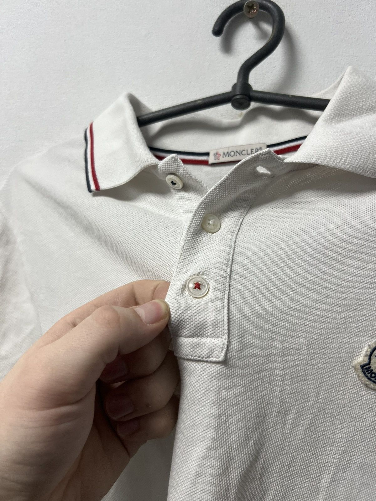 Moncler Moncler Lixury Polo T-Shirt Size S Rare Size US S / EU 44-46 / 1 - 6 Thumbnail