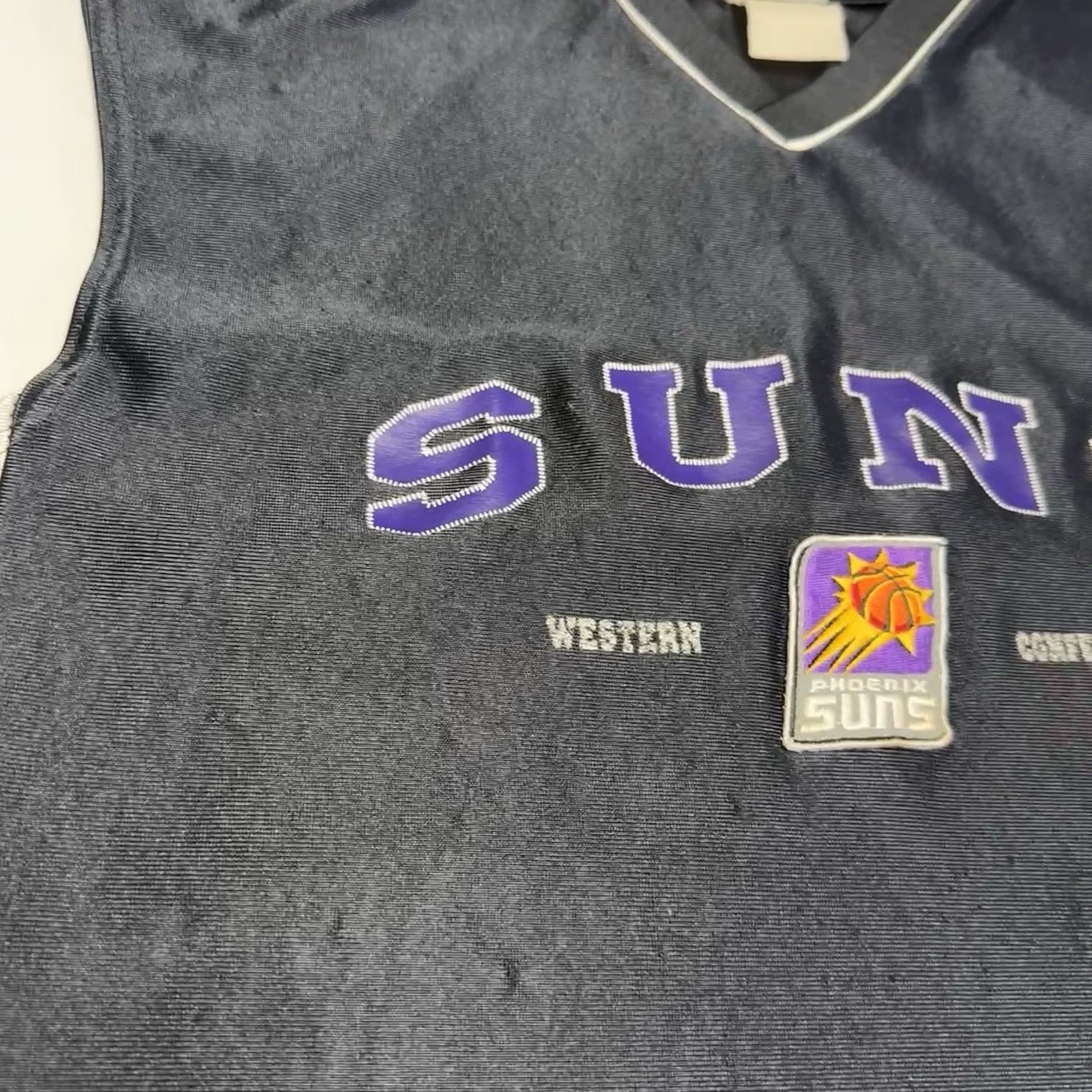 NBA Phoenix Suns Jersey Mens XL 22x30 Black Y2K NBA Vintage Size US XL / EU 56 / 4 - 4 Thumbnail