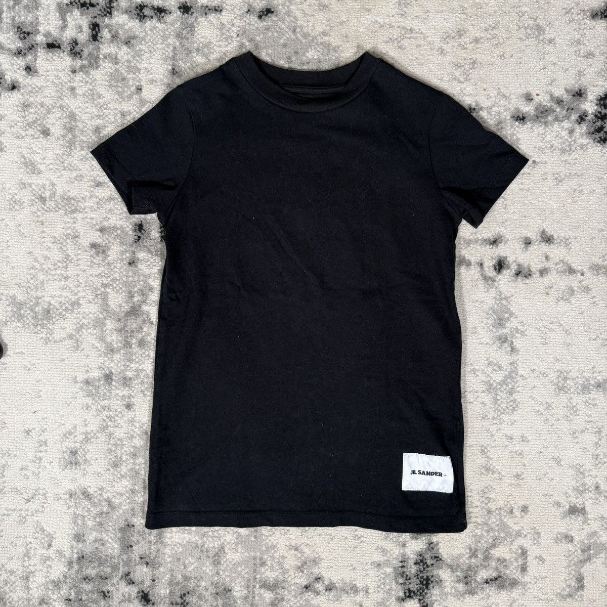 Jil Sander Jil Sander + Basic Black Cotton T-Shirt Size US S / EU 44-46 / 1 - 1 Thumbnail
