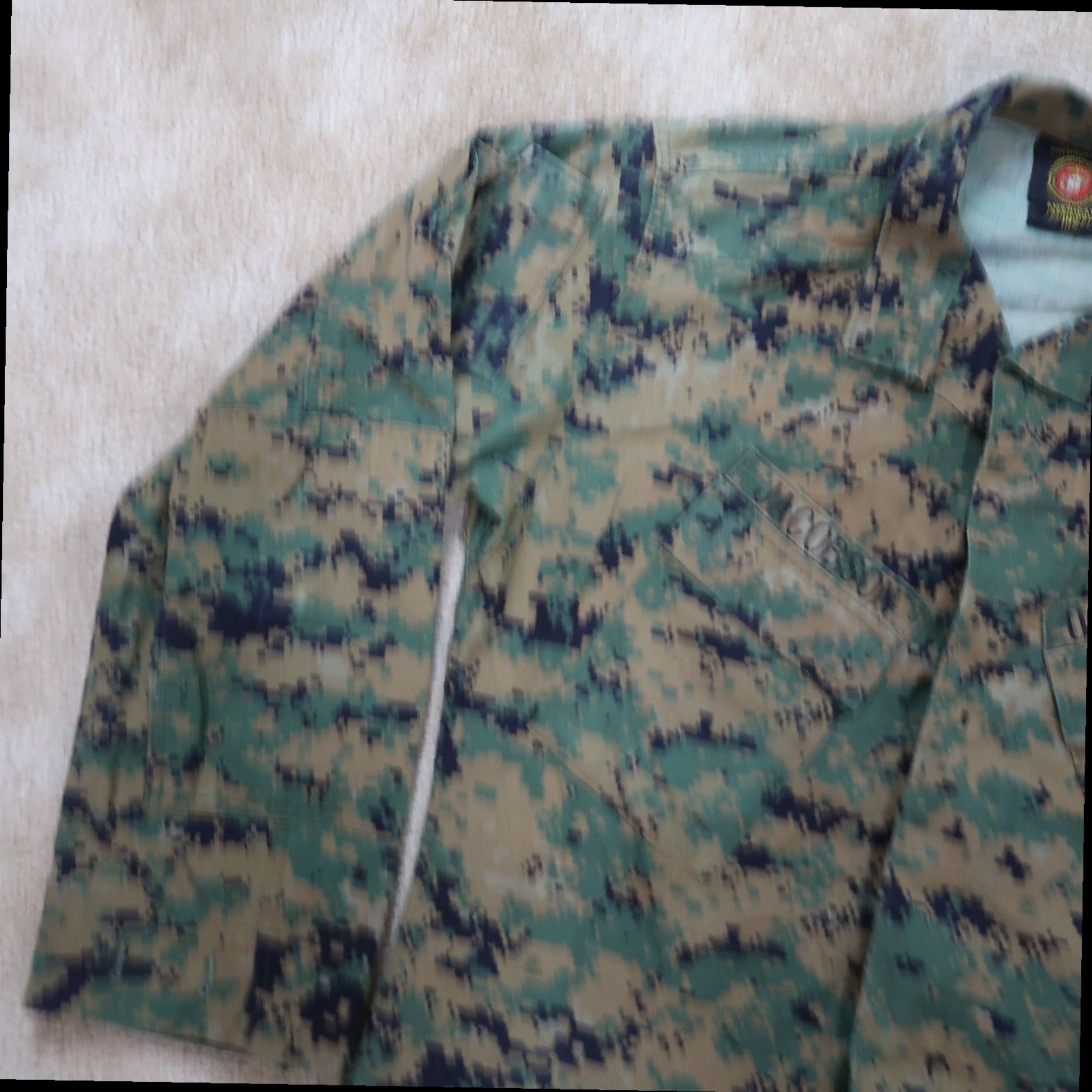 American Apparel Medium Reg US Marine Corps Woodland Marpat Camouflage ...