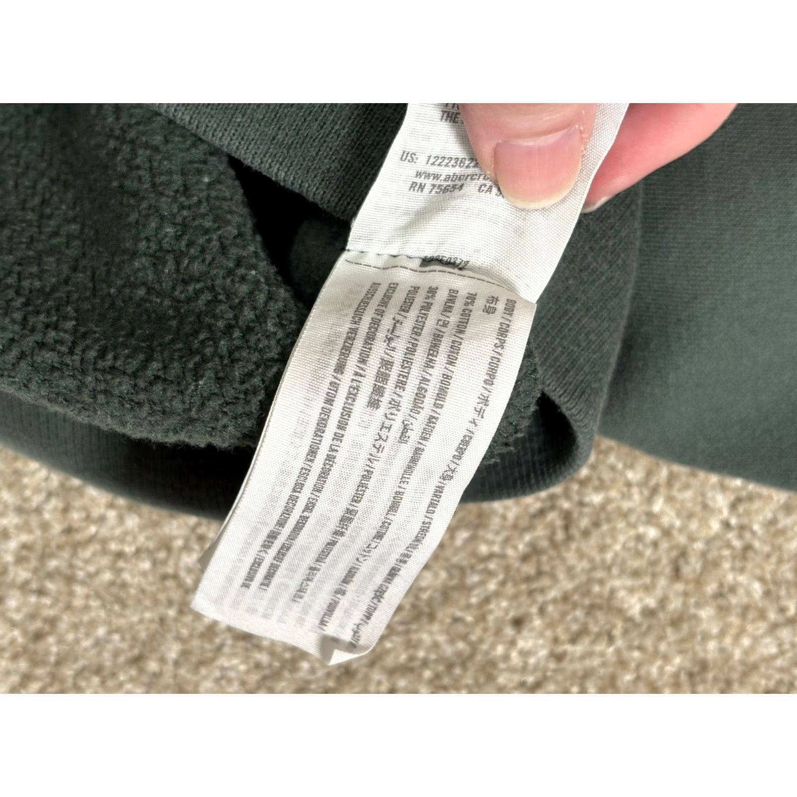 Abercrombie & Fitch VINTAGE Abercrombie & Fitch Sweatshirt Crewneck Men's M Green 90s Pullover Heavyweight Brooklyn NY Oversized Crewneck Sweatshirt Size US M / EU 48-50 / 2 - 5 Thumbnail
