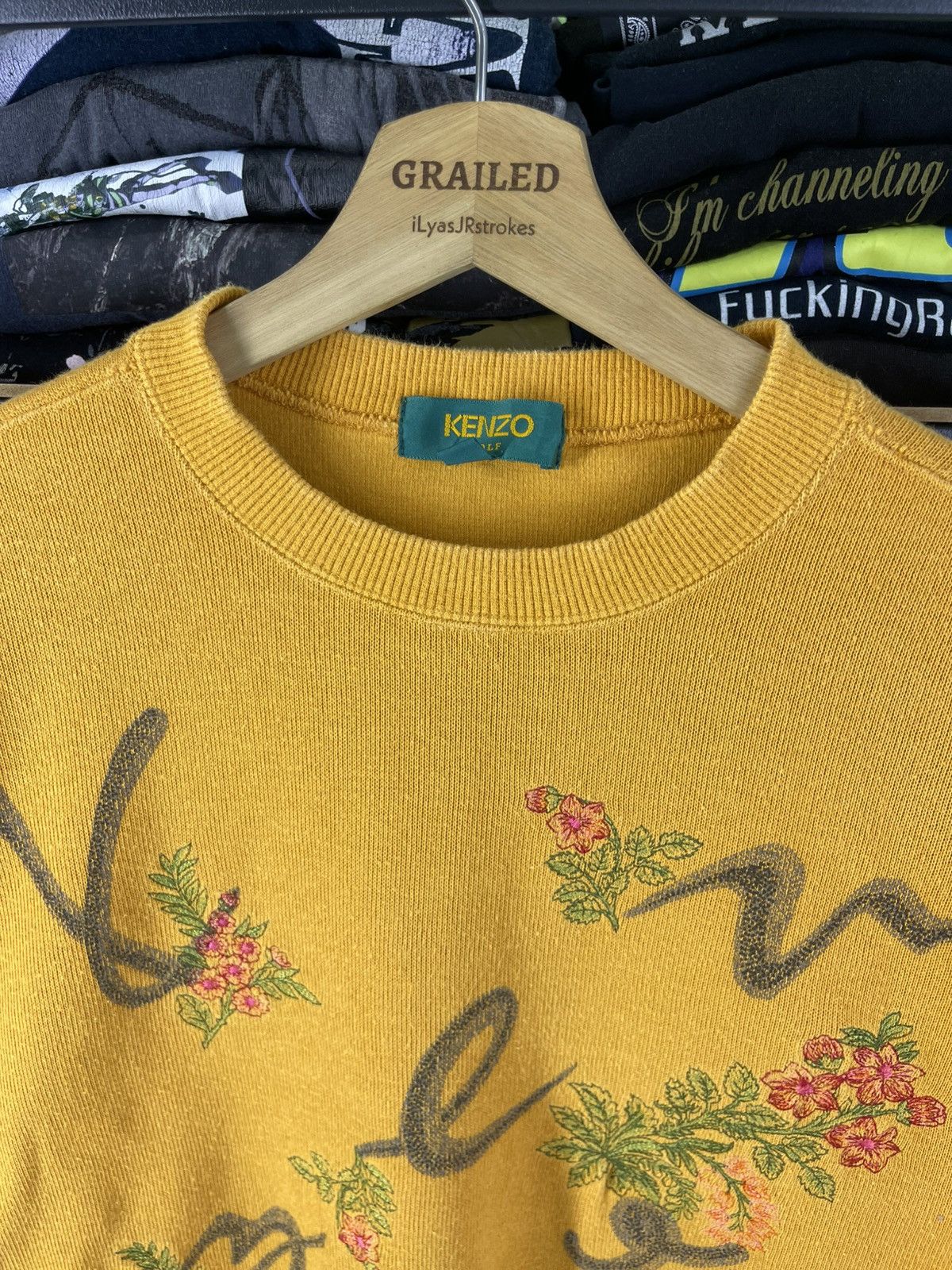 Kenzo Vintage Kenzo Golf Embroidered Floral Logo Sweatshirt Size US M / EU 48-50 / 2 - 17 Thumbnail