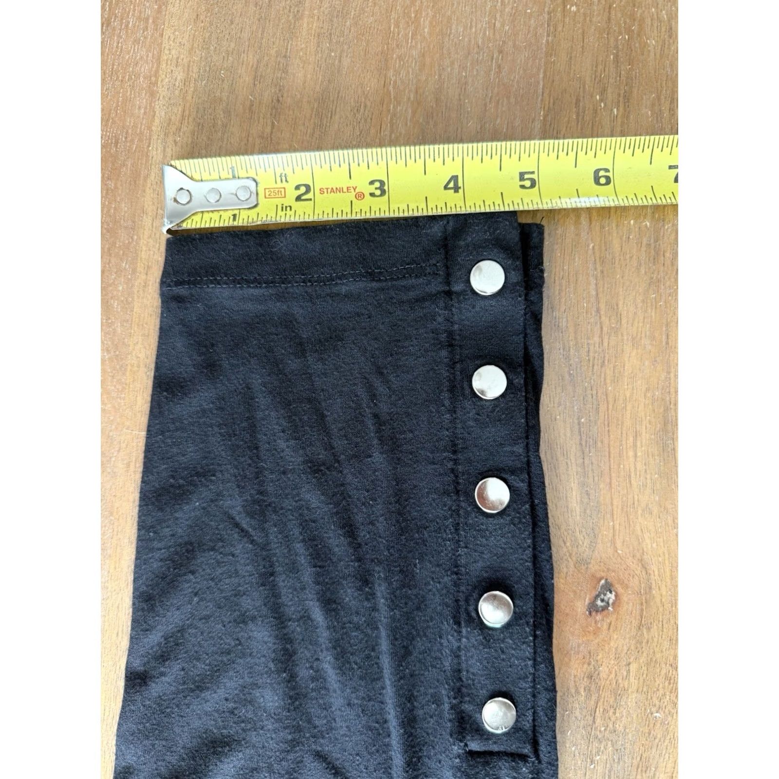 Amanda Uprichard Amanda Uprichard Womens Black High Rise Elastic Waist Slim Ankle Legging Size 3X Size 24" / US 00 / IT 34 - 7 Thumbnail