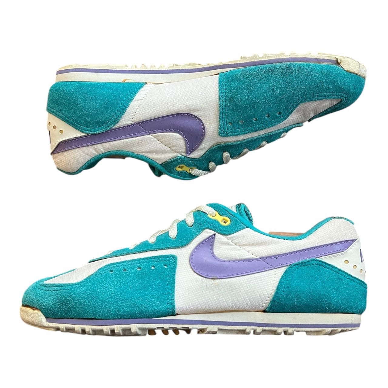 Nike Vintage 70s Nike Sc-E Cycle Shoes Teal Purple Size US 8 / IT 38 - 6 Thumbnail