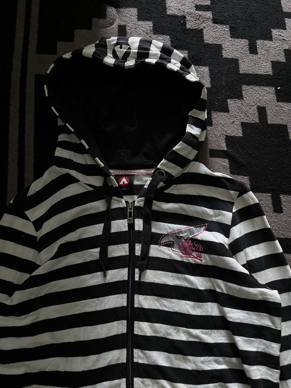 Hysteric Glamour Vintage airwalk y2k striped hoodie Size US M / EU 48-50 / 2 - 5 Thumbnail