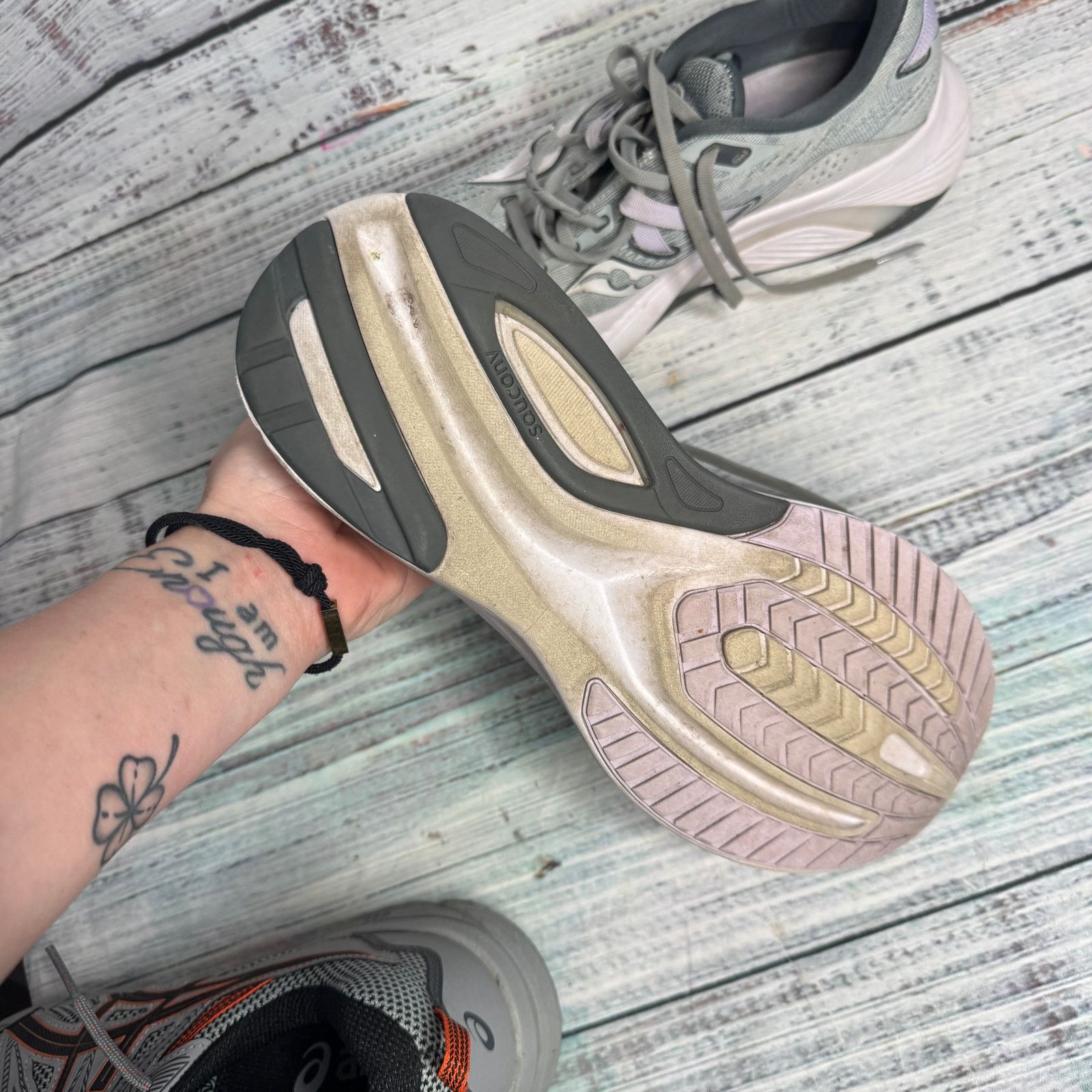 Saucony Saucony Guide 16 Women's Running Concrete, Mauve S10810-22 Size US 10 / IT 40 - 4 Thumbnail