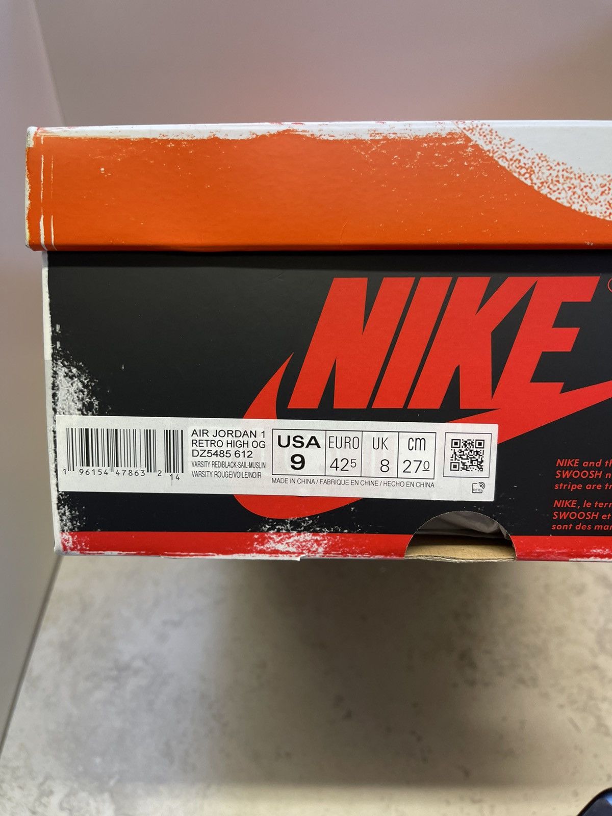 Jordan Brand Nike Air Jordan 1 Retro High OG Chicago Lost & Found Size 9 Size US 9 / EU 42 - 11 Thumbnail