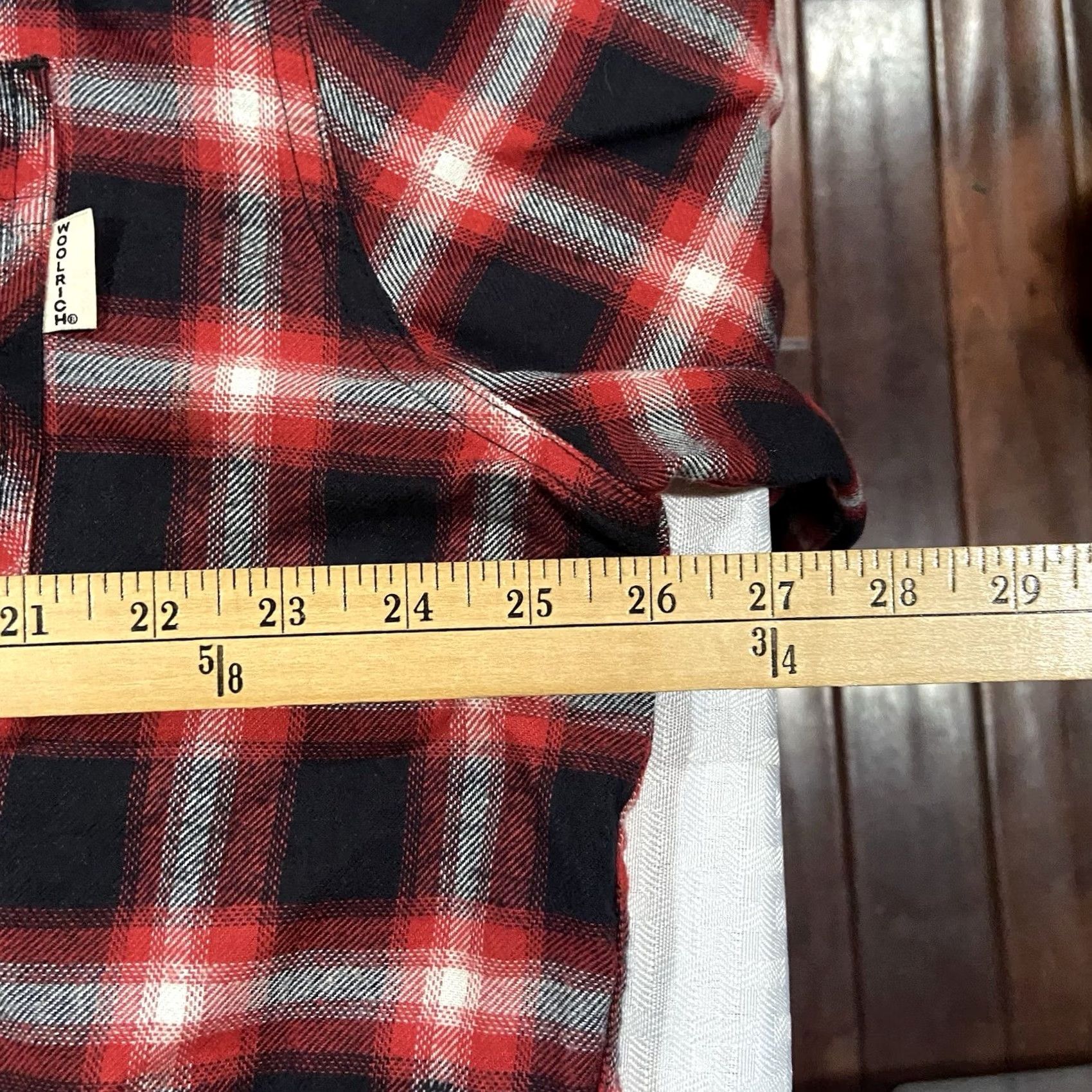 Vintage Woolrich Shirt Mens XL Red Plaid Long Sleeve Cotton Flannel Button-Up NWT Size US XL / EU 56 / 4 - 2 Thumbnail