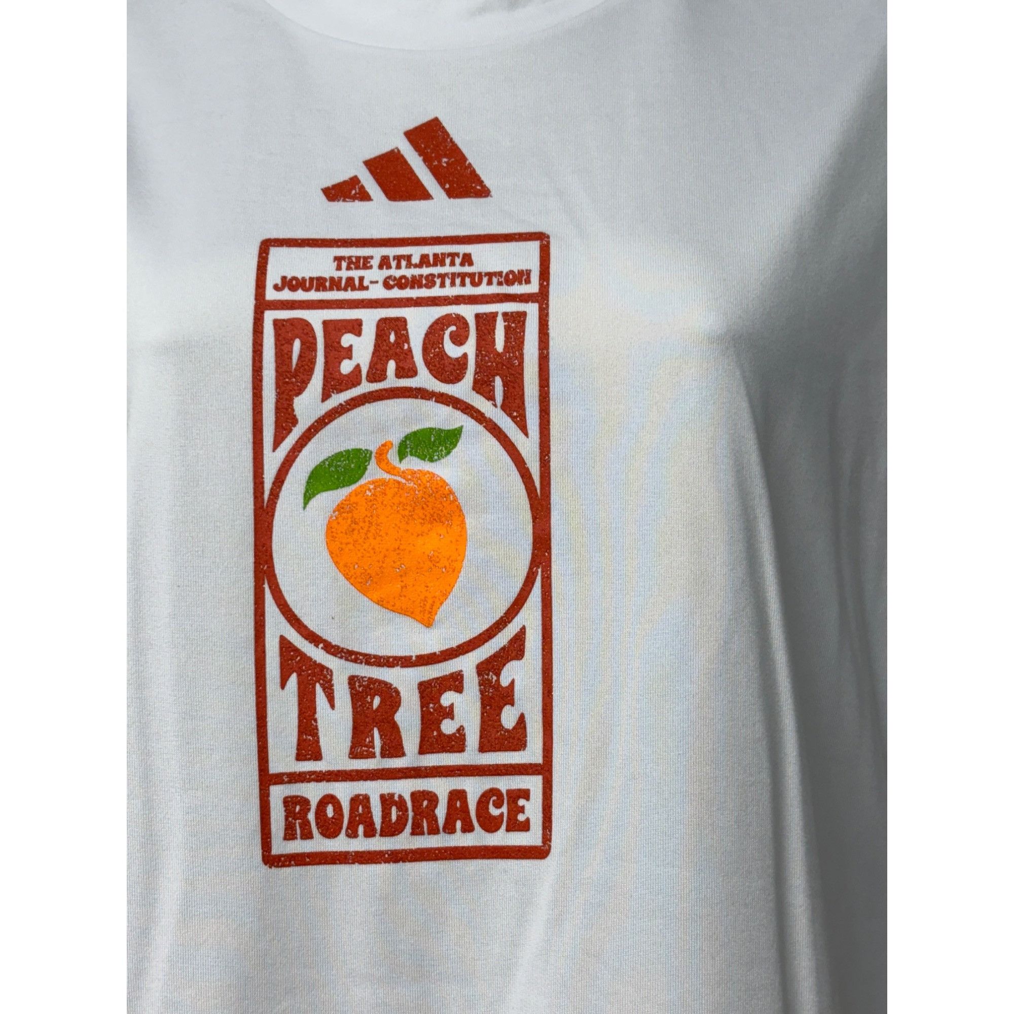 Adidas Adidas Women’s Peach Tree Road Race Pregame T-Shirt, White, Size S / US 4 / IT 40 - 6 Thumbnail