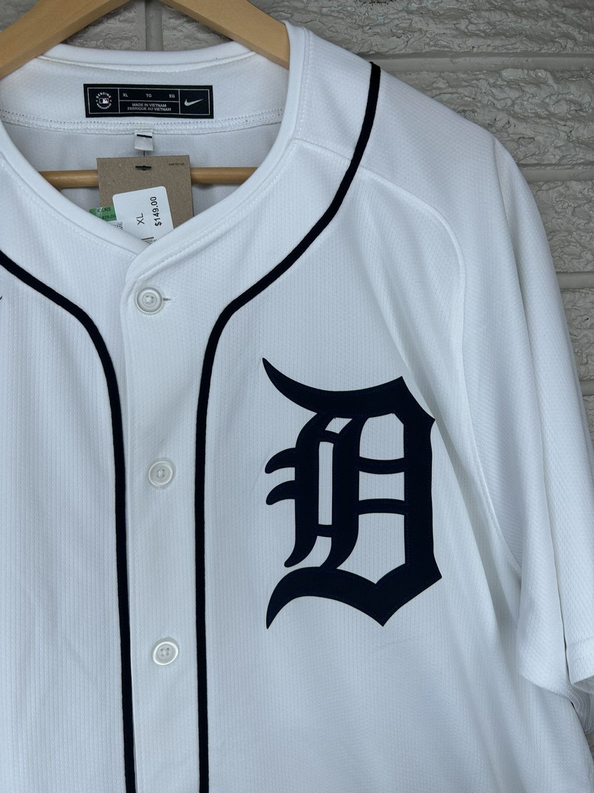 Nike Nike Detroit Tigers White MLB Baseball Jersey Size US XL / EU 56 / 4 - 3 Thumbnail