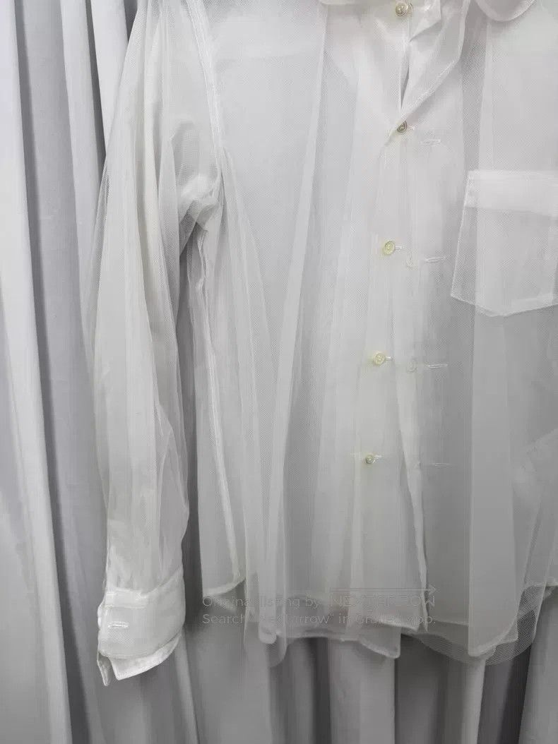 Comme des Garcons Comme Des Garcons Triple sheer blouse with structured back Size M / US 6-8 / IT 42-44 - 3 Thumbnail