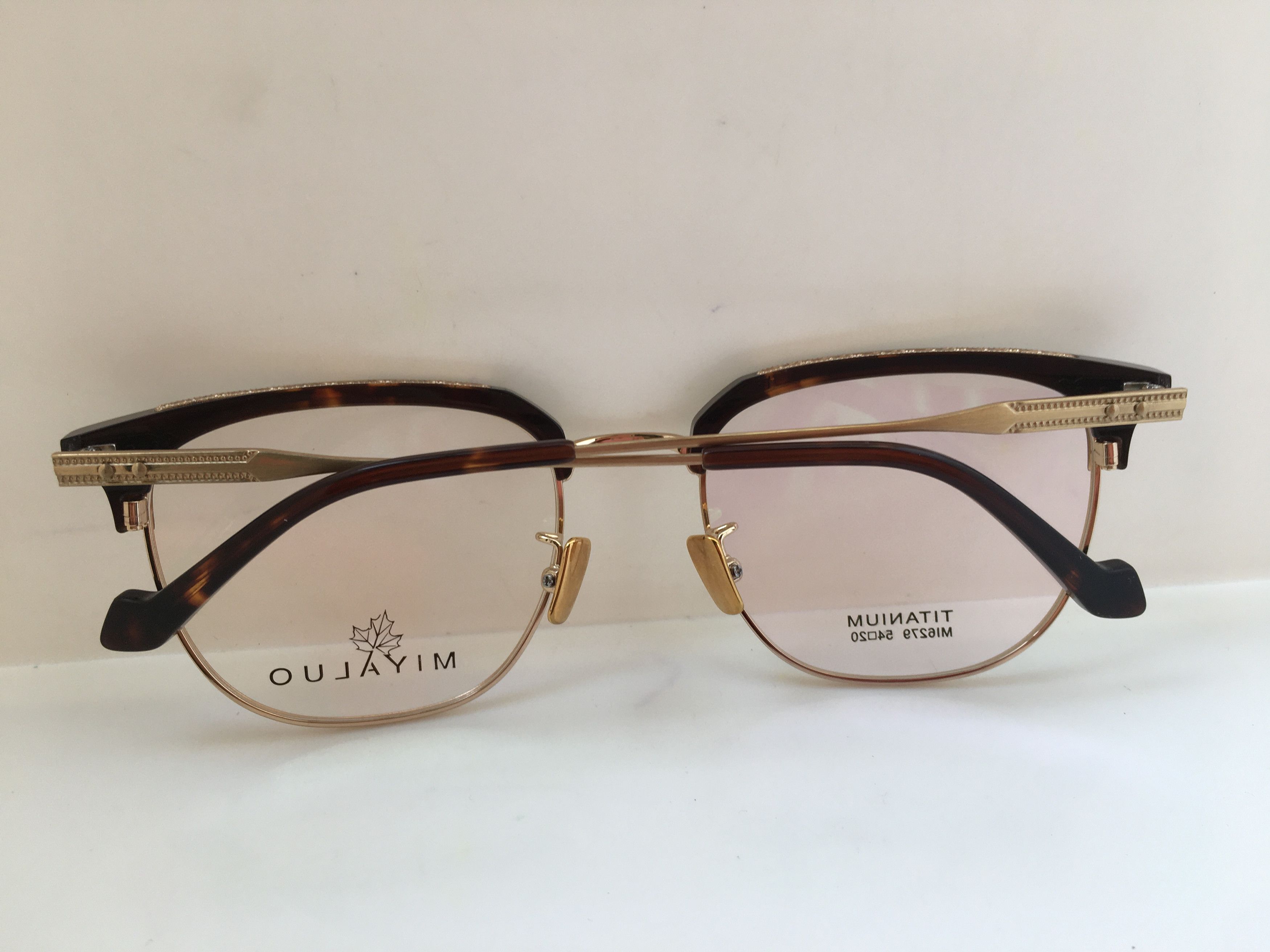 Other Miyaluo Tortoise Gold Malcolm Eyeglasses Frame Titanium Size ONE SIZE - 7 Thumbnail