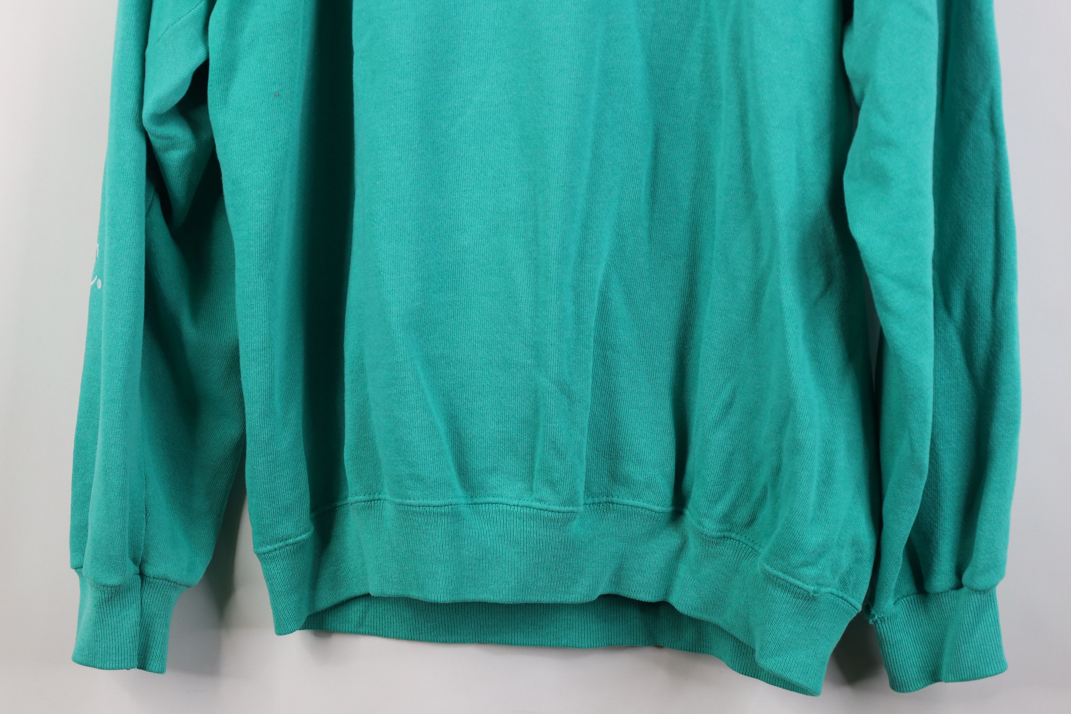 Vintage Vintage 90s Charleston South Carolina Sweatshirt Teal USA Size L / US 10 / IT 46 - 13 Thumbnail