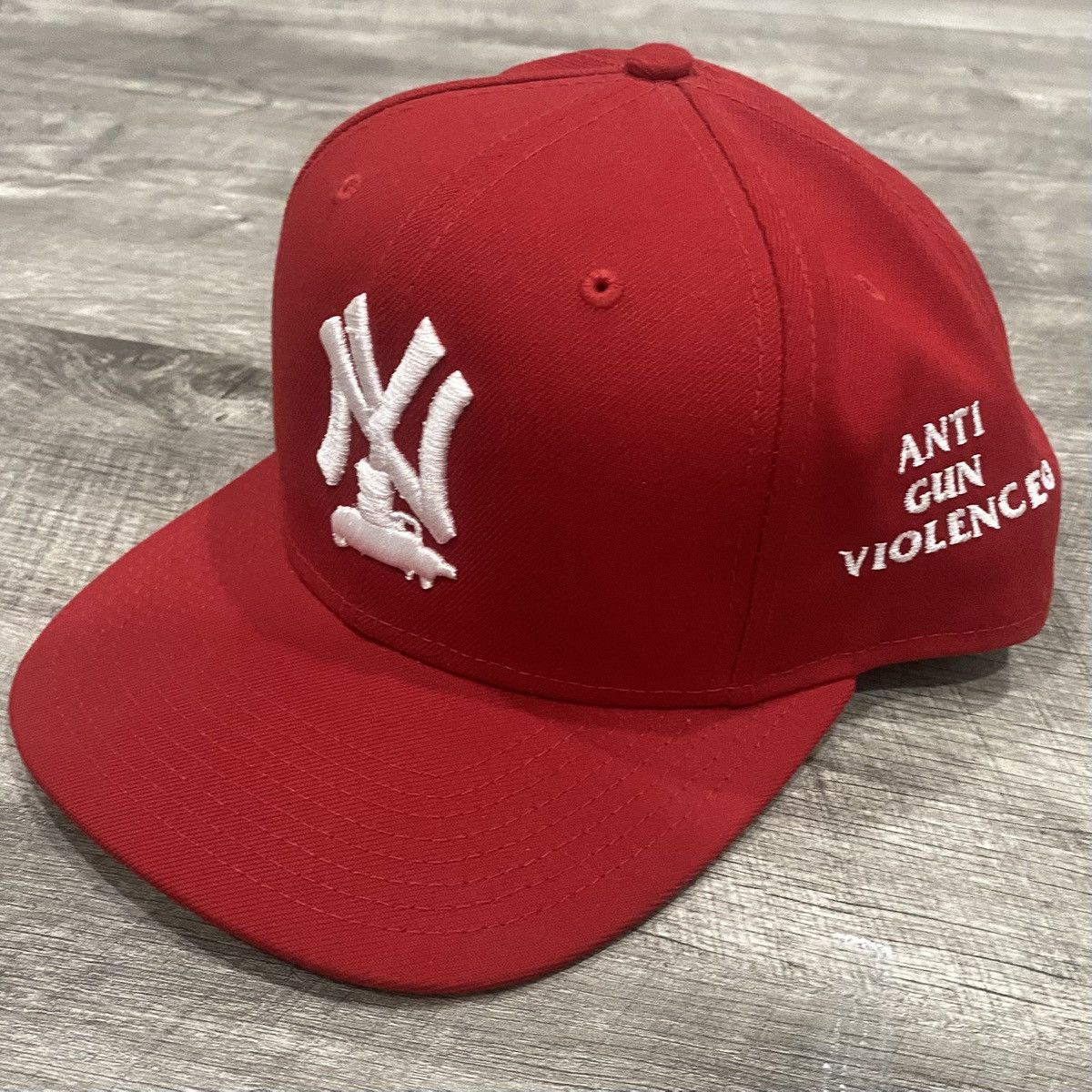 MLB Anti Gun Violence AGV New Era SnapBack hat cap red yankees Size ONE SIZE - 2 Thumbnail