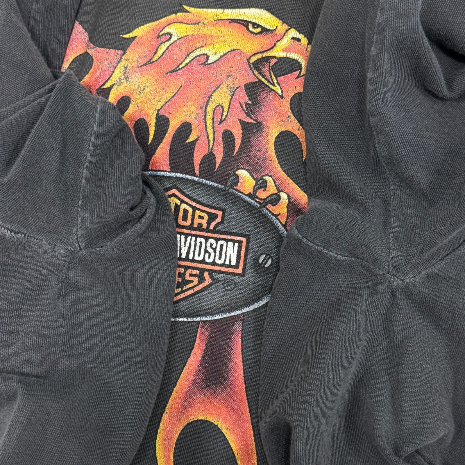 Harley Davidson Vintage Harley Davidson Flame Longsleeve Size US XL / EU 56 / 4 - 8 Thumbnail