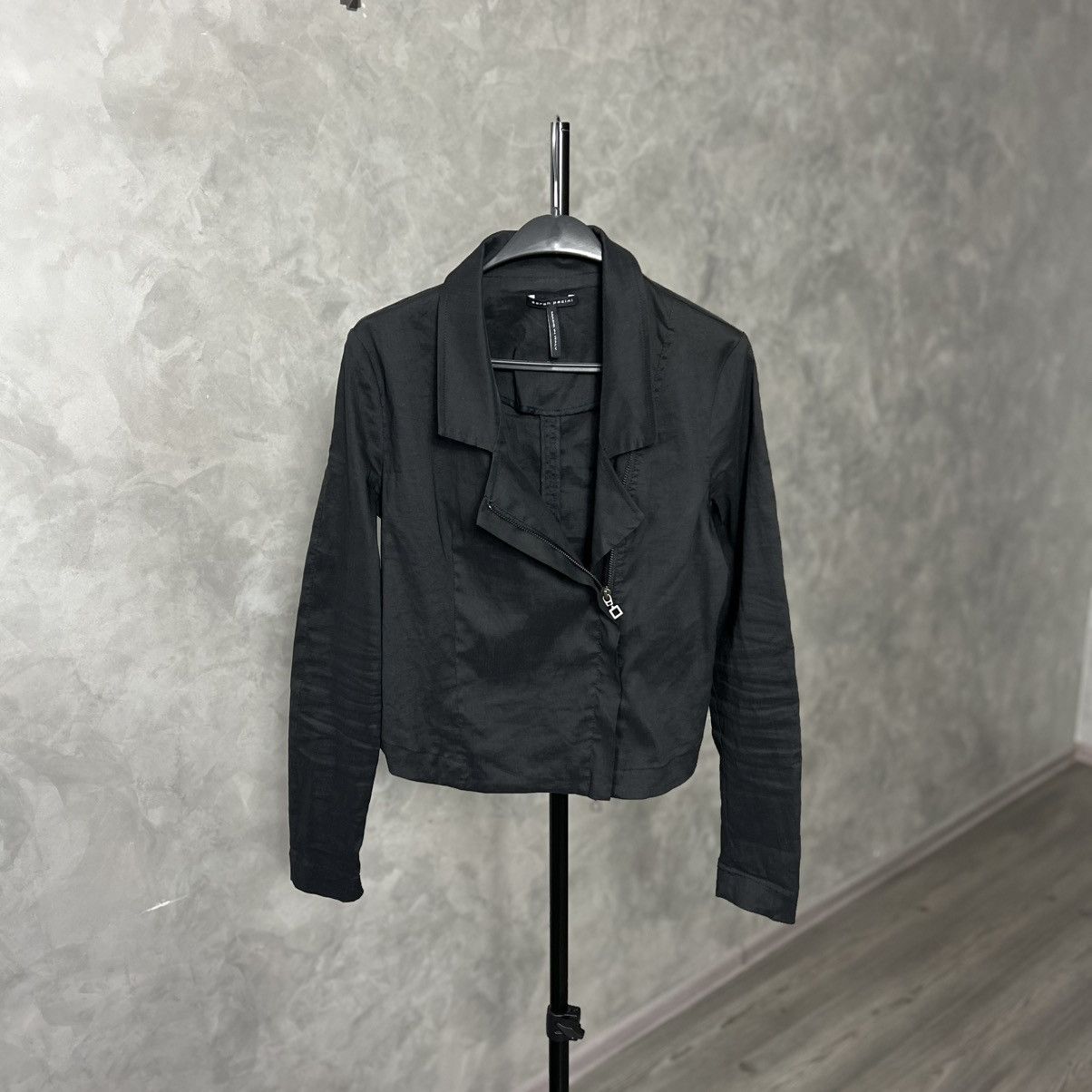 Sarah Pacini Sarah Pacini Avantgarde Linen Biker Jacket Style Size XS / US 0-2 / IT 36-38 - 1 Thumbnail