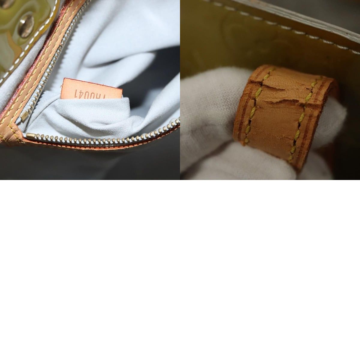 Louis Vuitton LOUIS VUITTON Monogram Vernis Reade MM Hand Bag Gris M91142 Size ONE SIZE - 13 Thumbnail