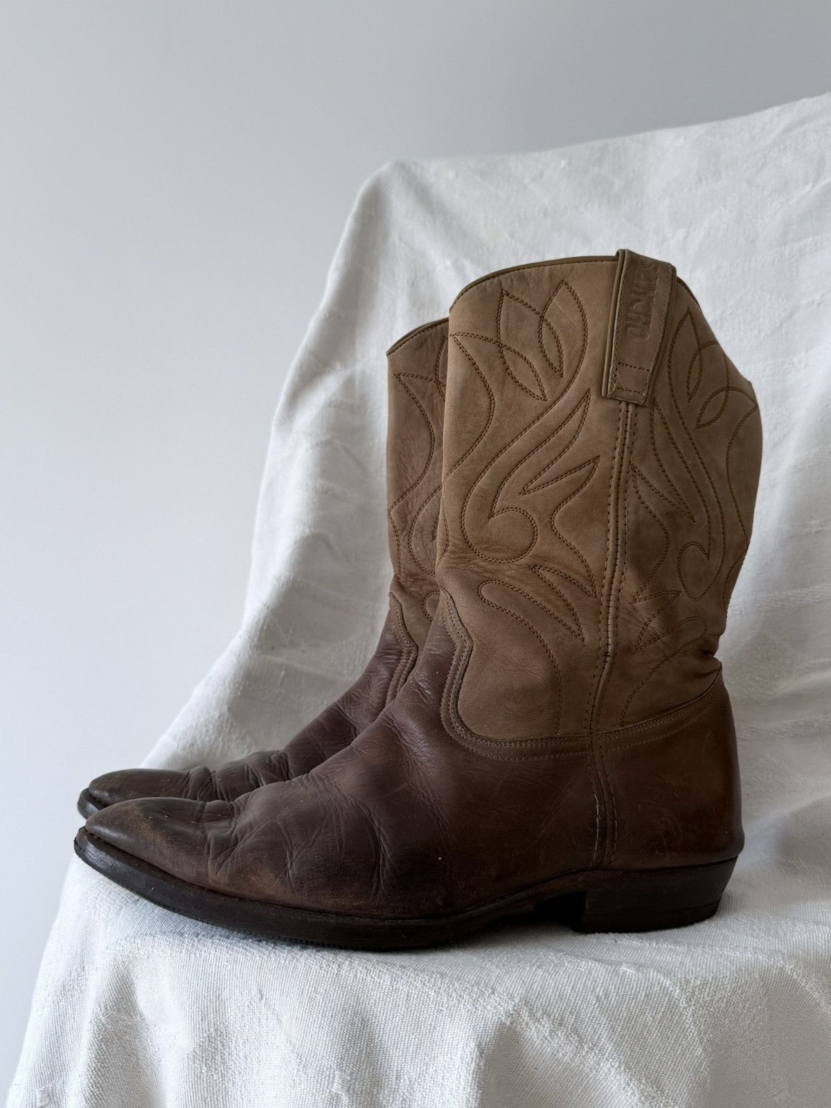 Sancho Boots Vintage Sancho Rodeo Cowboy Western Leather Boots Size US 7 / EU 40 - 2 Thumbnail