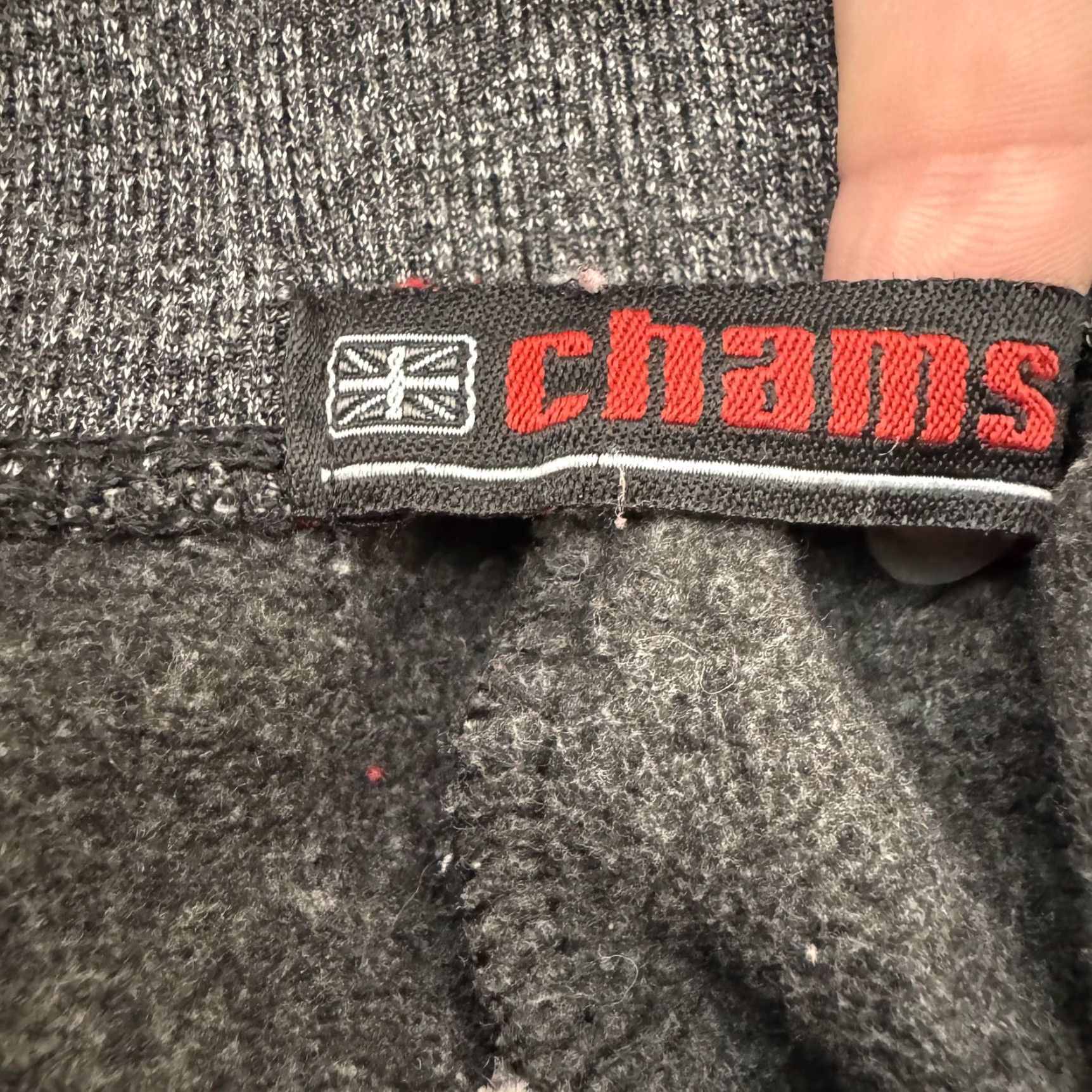 Vintage Chams Sweatpants Mens Large Gray Fleece Joggers Drawstring Waist Athletic Pants Casual Comfort Mens L Sweatpants Size US 33 - 5 Thumbnail