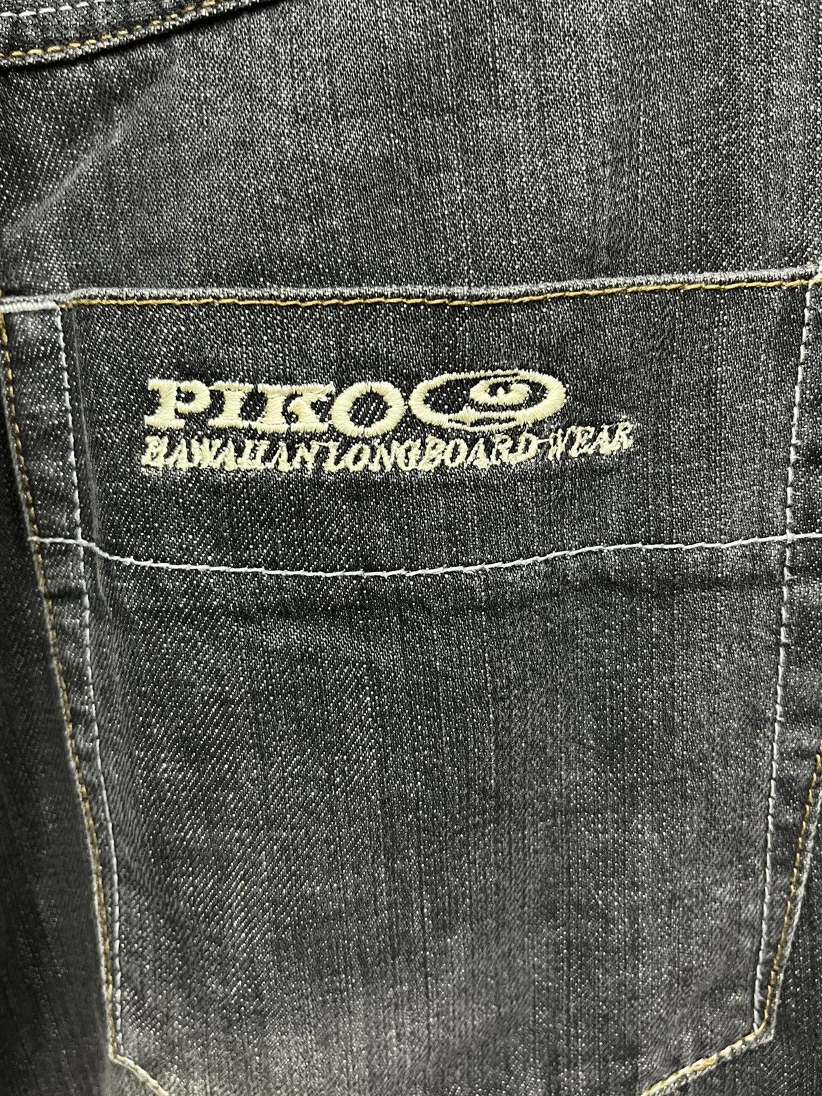 Vintage PIKO HAWAIIAN LONGBOARD WEAR Embossed SpellOut Baggy Cargo🔥 Size US 29 - 11 Thumbnail