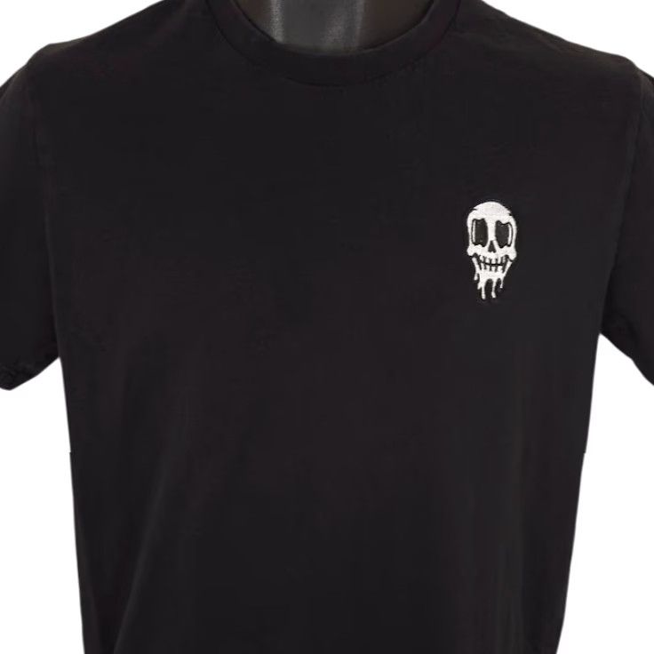 Vintage Eighty Eight Skull T Shirt Mens Small Black Embroidered Skeleton Streetwear Size US S / EU 44-46 / 1 - 2 Thumbnail