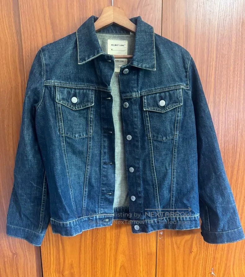 Helmut Lang Helmut Lang Mr. 87 Wax Denim Jacket with Faux Fur