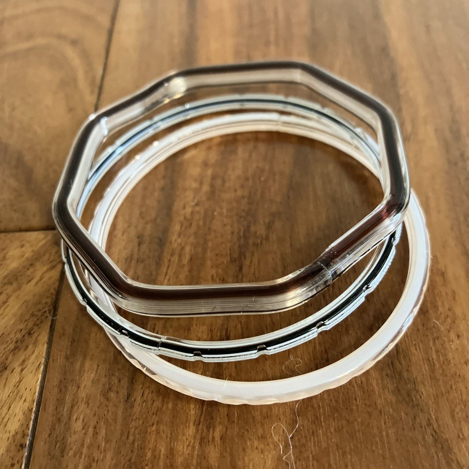 Handmade Vtg Murano Style Glass Bangles Bracelet Handmade Artisan 80s Size ONE SIZE - 20 Thumbnail